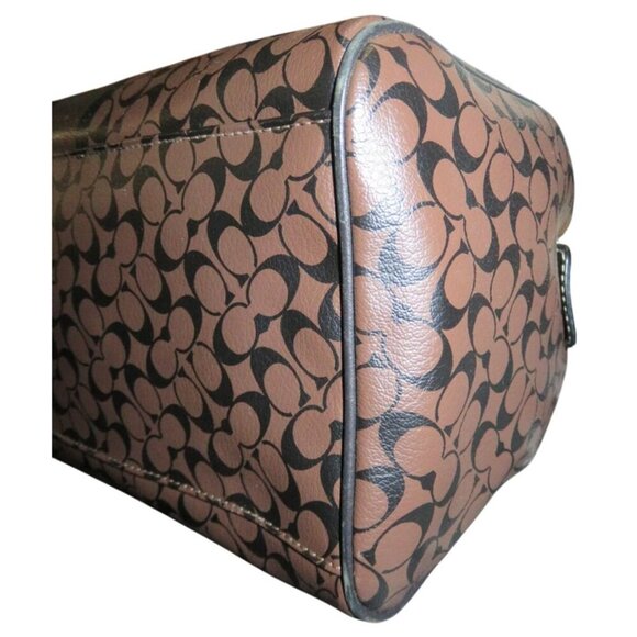 Coach 2010 Chelsea Heritage Brown & Black Coated Leather Boston Bag & wristlet - Picture 10 of 14